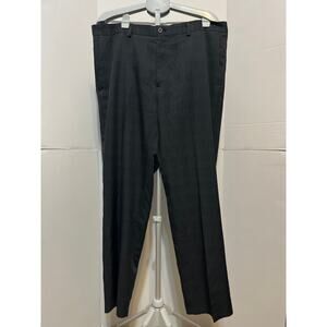 Kenneth Cole Reaction Men’s Dress Pants Black Gray Plaid 40x32